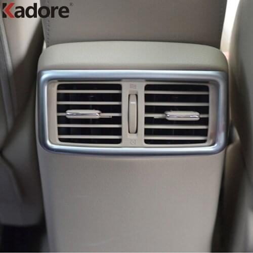 For Nissan X-TRAIL Rogue 2014 2015 2016 2017 2018 2019 2020 ABS Matte Air Vent Cover Rear AC Outlet Trim Car Decorative Moulding