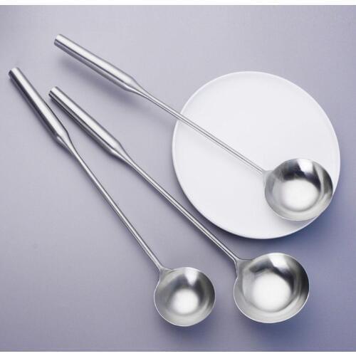 Kitchen Spoons Long Handle Stainless Steel Spoons Soup Spoons Dishes Ladle Cooking Spoon Cooking Spoons Kitchen Tools