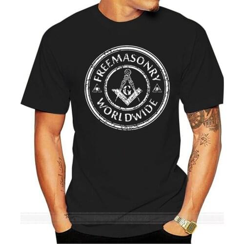 Freemason Mens T-shirt Gifts Symbol Freemasons Masonic Accessories Masonic Emblems male brand teeshirt men summer cotton t shirt