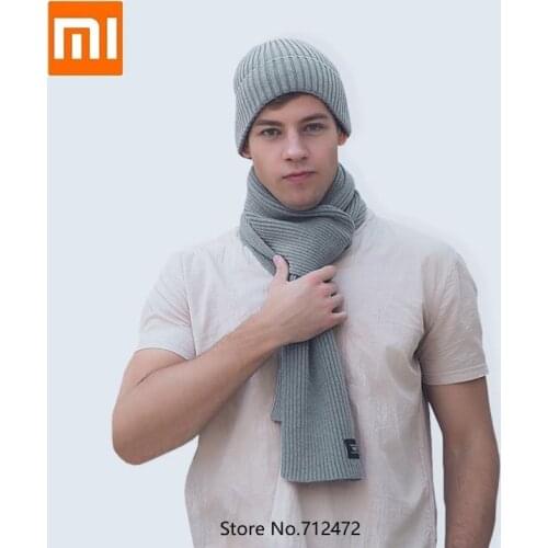 Xiaomi Fashion warm velvet knit scarf adult Thicken Winter Keep Warm Comfortable Men woman Neck Scarves