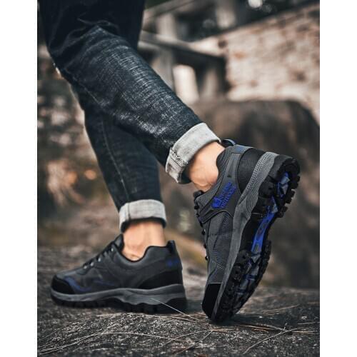Luxury Brand Men Hiking Shoes Waterproof Non-slip Camping Travel Sport Climbing Shoes Outdoor Trekking Sneakers Men Plus Size 49