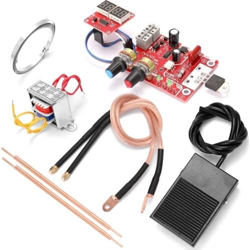 Battery Spot Welding Tool Set Digital Display Control Board With Welding Pen 9V Transformer And Metal Foot Pedal