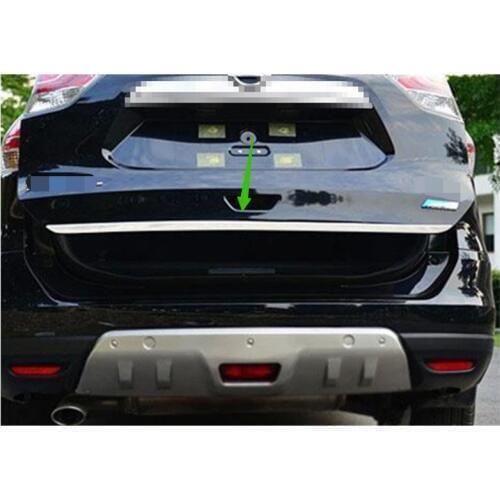 Tailgate Rear Door Bottom Cover Molding Trim Stainless Steel back door trim car Accessories for Nissan X-Trail X Trail2014-2019