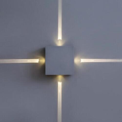 4W Cross Star LED Wall Lamp AC85-265V Morden Simple Bedside Lamp Narrow Beam Home Decoration Lamp Home Bedroom