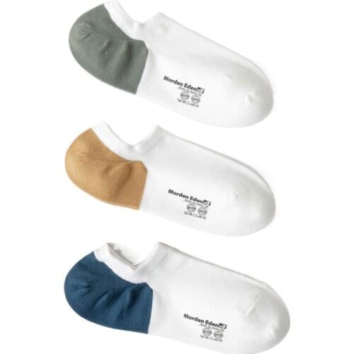 New Summer Mens Socks Original High-quality Cotton Invisible Socks Japanese Combed Flow Breathable Non-slip Ankle Boat Socks