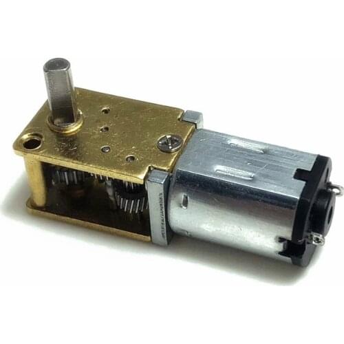 New N20 Geared Motor Intelligent Robot Electronic Lock Micro DC Motor Turbo Worm Small Motor DC 3V 6V 12V 1: 236
