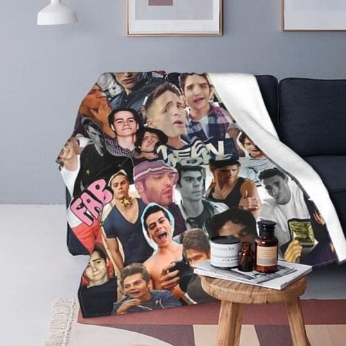 Teen Wolf Blankets Fleece Spring/Autumn Mystery Drama Action Drama Multi-function Soft Throw Blankets for Home Travel Quilt