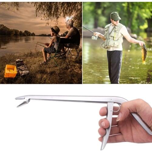Stainless Steel Unhooking Device Fish Clamp Clip Multifunction Catch Remover Plier Fishing Hook Tool Tackle Control Fish Pliers