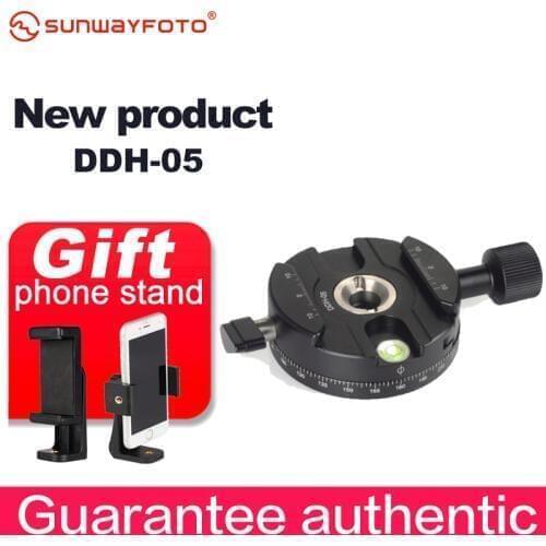 SUNWAYFOTO DDH-05 Tripod Head Quick Release Clamp for DSLR Tripode Quick Release Clamp Plate BallHead Lever Release Clamp