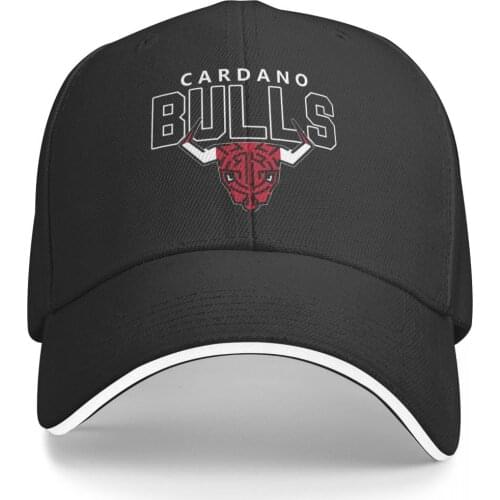 Cardano BullsADA Crypto Promo Mens and Womens casquette Print Anime Golf sun Funny Graphic hats