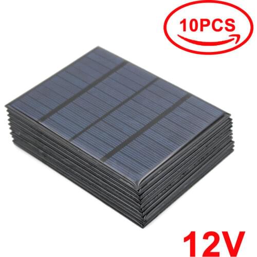 12V 18V Solar Panel with 100/200cm wire Mini Solar System DIY For Battery Cell Phone Charger 1.8W 1.92W 2W 2.5W 3W 1.5W 4.5W 5W