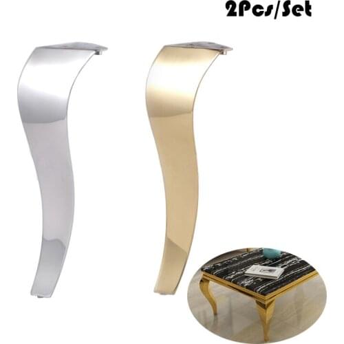 2Pcs Stainless Steel Shiny Gold Furniture Bath Tea Coffee Stool Bar Sofa Chair Leg 35CM 40CM 45CM Legs Feet S Snake European