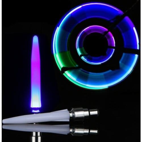 2Pcs Colorful Tire Valve Caps Light Motion Sensors Motorcycle Bicycle LED Auto Glowing Wheel Tyre Decoration Lamp