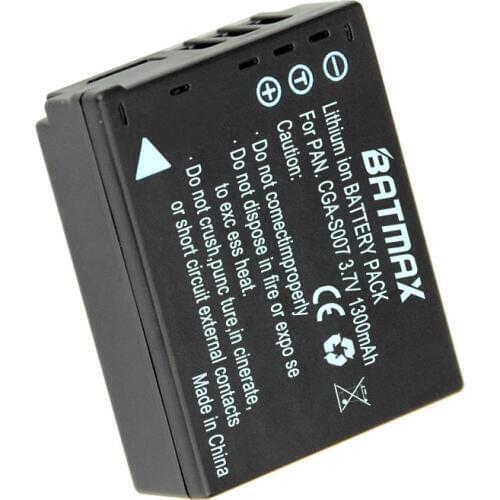 3.7v 1300mAh CGA-S007 CGA CGR S007E S007 S007A BCD10 Battery for Panasonic DMC TZ1 TZ2 TZ3 TZ4 TZ5 TZ50 TZ15 Batteries bateria
