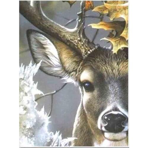 Kexinzu Full Square Round Drill 5D DIY Diamond Painting "Animal Deer" 3D Embroidery Cross Stitch Mosaic Home Decor Gift