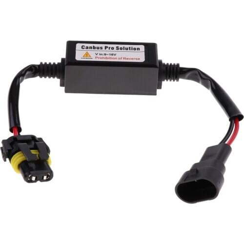 Car 9006 LED DRL HID Headlight Kit Canbus Anti-Flicker Load Resistor Decoder