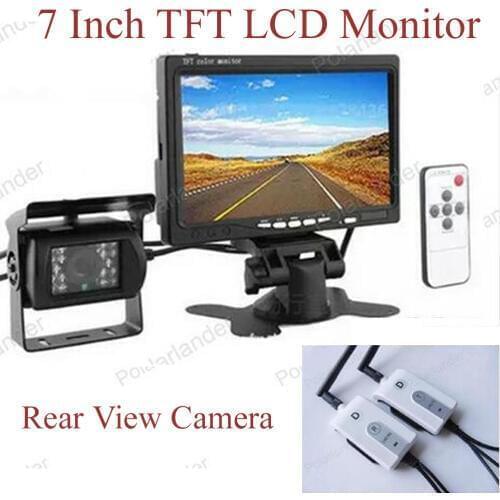 Wireless 7 Inch TFT LCD Color Display Screen bus truck Rear View Monitor with bus truck rear view camera