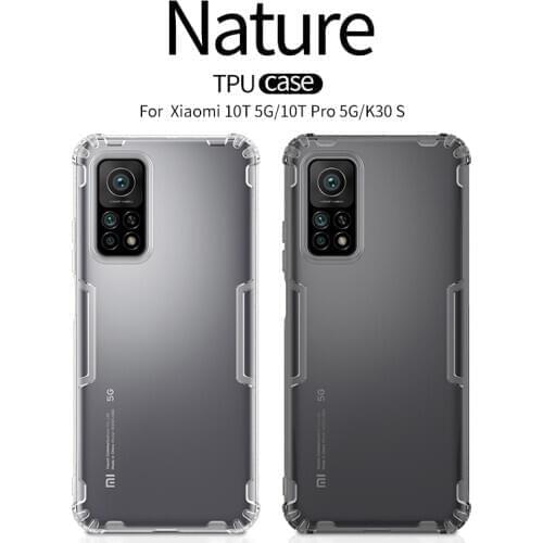 TPU Case for Xiaomi Mi 10T Pro 5G NILLKIN Nature Transparent Silicone Soft TPU Back Cover Mi10T Mi 10T 5G Case