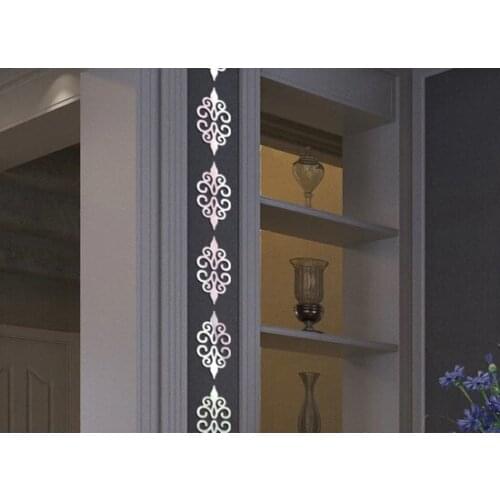 Ornamental mirror Silver 20X Plexiglass decorative Doorway 7*7cm Ceiling mirror зеркало espejo miroir decorative objects