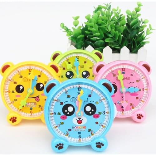 Childrens math early education learning clock Manual rotation teaching Time cognition teaching tool