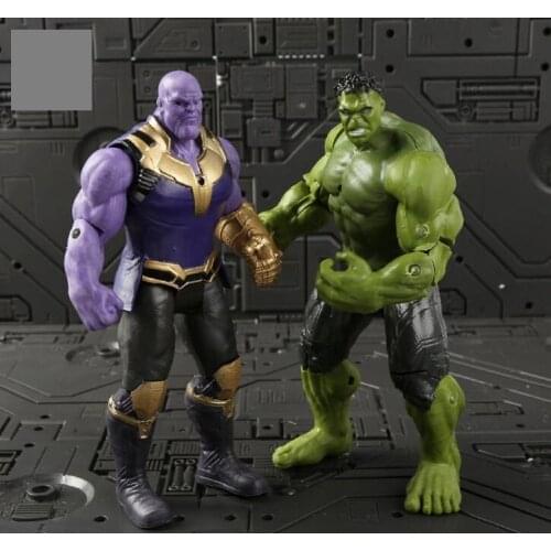 Avengers 3 Infinity War Hulk/Iron Man/Spiderman/Thanos/Vision/ Captain America/Ant Man/Thor/Loki PVC Action Figure Set Kids Toy