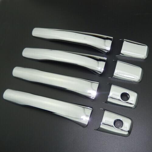 For Mitsubishi Evolution 7 / 8 / 9 2002-2007 ABS Chrome Side Door Handle Cover Car Styling 2003 2004 2005 2006