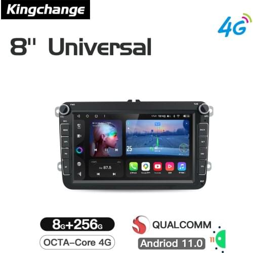 Kingchange Car Multimedia Video Player Navigation 8''For VW/Volkswagen Skoda Seat Octavia Golf Touran Passat B6 Polo LADA Radio