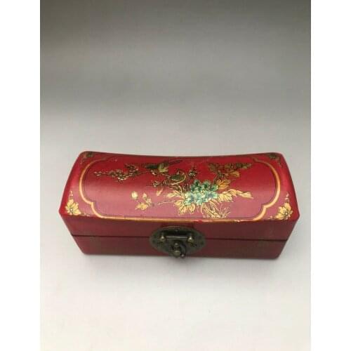Chinese antique hand made Flowers and birds Jewelry box