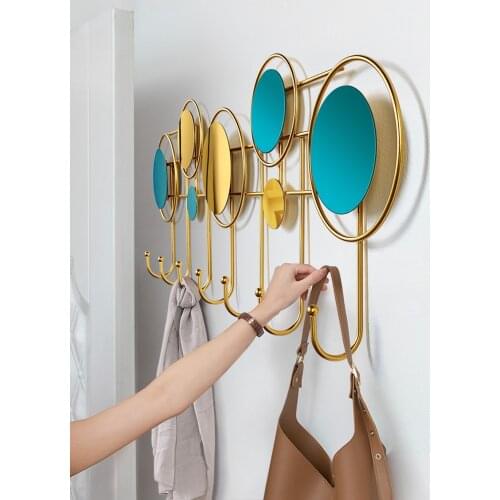 TT Punch-Free Clothes Hook Wall Hanging Creative Wall Hanging Hallway Entrance Cap Clothes Rack