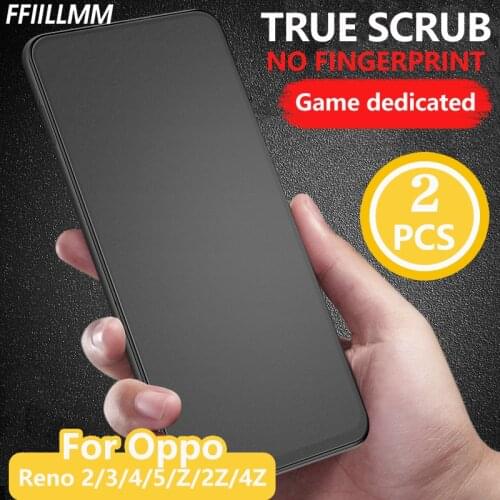 2Pcs/lot Matte Tempered Glass For Oppo Reno 2 3 4 5 Screen Protectors For Oppo Reno Z 2Z 4Z 4SE 10X Zoom Ace2 Protective Film