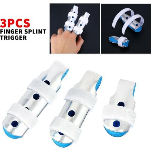 Mallet Aluminum Foam Finger Support Brace Splint Hand Trigger Broken Finger Pain Relief Joint Immobilization