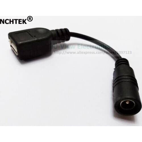 NCHTEK USB A 2.0 Female to DC 5.5x2.1mm Female Power Supply Extension Cable/Cord/Free DHL Shipping/100PCS