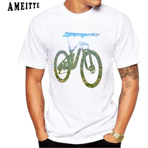 Benefits Of Mountain Bike Art T-Shirt Summer Fashion Men Short Sleeve Funny Mtb Bicycle Design Casual Boy Tees Harajuku Tops