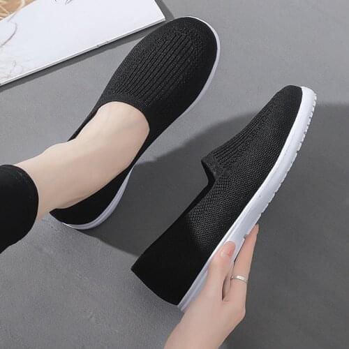Simple and Comfortable Womens Shoes 2021 Summer New Casual Flat Shoes Women Old Beijing Mesh Breathable Fashion Single Shoes