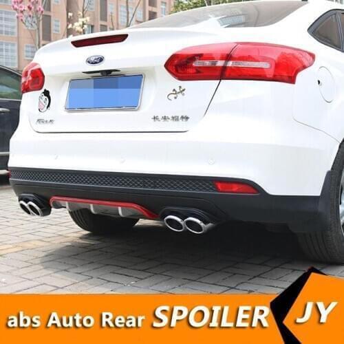 For Ford Focus ABS Rear Bumper Diffuser Bumpers Protector For 2013-2018 Focus Body kit bumper rear lip rear spoiler