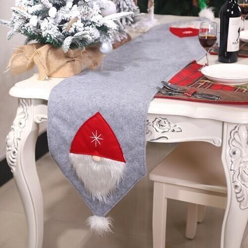 Christmas Rudolph Table Flag home holiday desktop decoration180*33cm