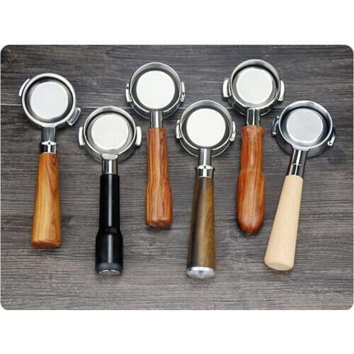 58mm Bottomless Coffee Portafilter 304 Stainless Steel Coffee Machine Handle