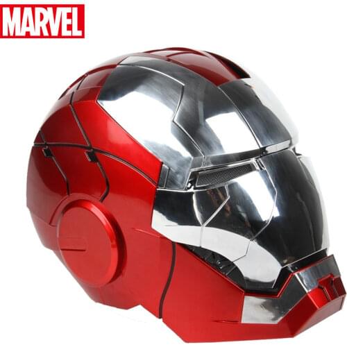 Marvel Iron Man MK5 MK7 Voice-activated Deformation Helmet Spot+Pre-sale Cosplay Cap Wearable Masks for Halloween Birthday Gift