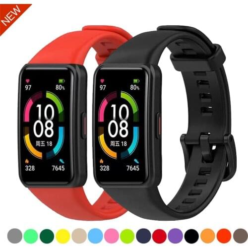 Silicone strap Compatible with Huawei Band 6/Honor Band 6 Original replacement smart bracelet wristband for Huawei Band 6 strap