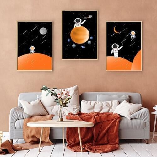 Nordic Modern Art Feather Butterfly Pearl Pictures3Piece Canvas Painting Oil Painting Wall Art Poster in Livinroom Home Decor