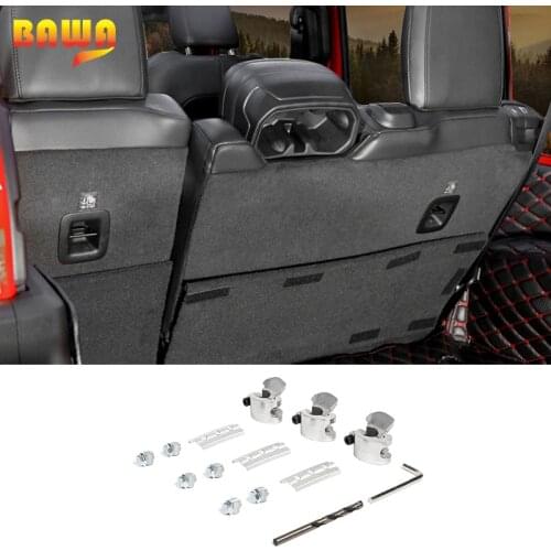 BAWA Interior Mouldings for Jeep Wrangler JL 2018+ Rear Seat Recline Kit for Jeep Wrangler JL