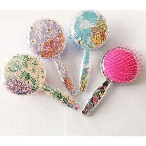 1Pc Printed Cartoon Hair Comb Hairdressing Care Detangling Hairbrush Combs, Scalp Massage Comb Women Men Hair Styling Tools