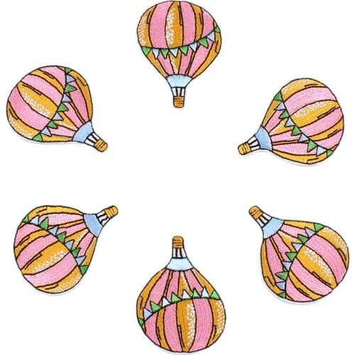 10pcs/lot Iron On Sew On Balloon Patch Embroidered Cartoon Stickers DIY Patchwork For Clothes Jeans Backpack Garments Coats