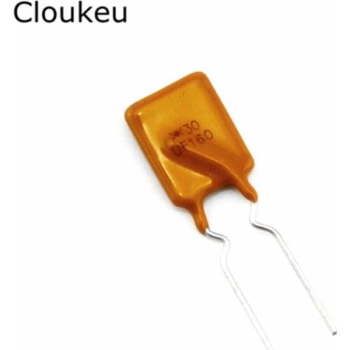 10Pcs RUEF160 PPTC Resettable fuse 30V 1.6A 1600MA UF160