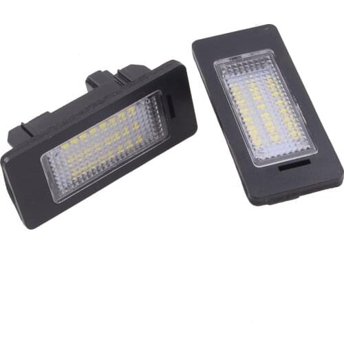12V 1 Pair Car 24 LED License Plate Light Lamp Fit for BMW 1 3 4 5 Series E39 E60 E70 E82 E90 E92 F20 F21 F30 X1 X3 X5 X6 2013