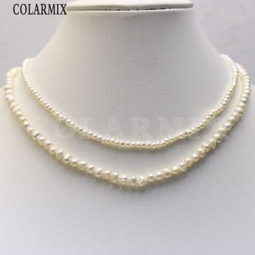 5 Strand natural Pearls necklace necklace elegant beaded chain neckalce gift jewelry necklace long necklace9700
