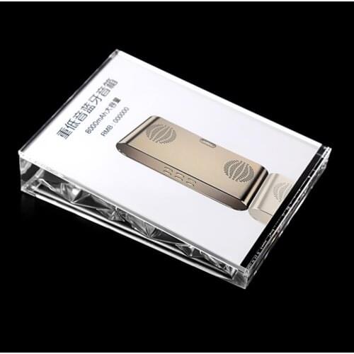 A6 Trapeoid Acrylic Sign Holder Table Menu Display Stand Advertising Poster Block Frames For Desk Display