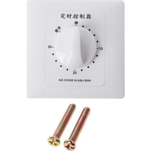 AC 220V Timer Switch Control Pump Mechanical Countdown Control Interruptor 30/60/120 Minutes L22