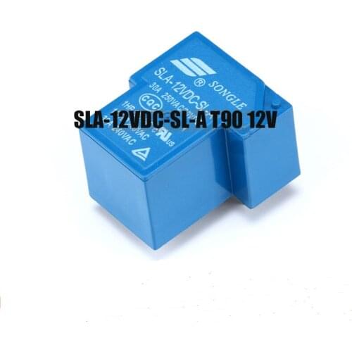 Free shipping 10pc Original SLA-12VDC-SL-A T90 12V 4pin DC Power Relay PCB Type