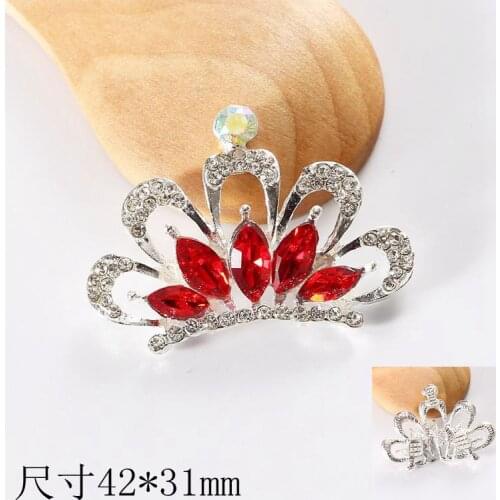 Big Sale Alloy Stickers for Phones Crystal Rhinestone Tiara/Crown DIY Hair Accessories Brooch Decoration Jewelry Findings/Sets